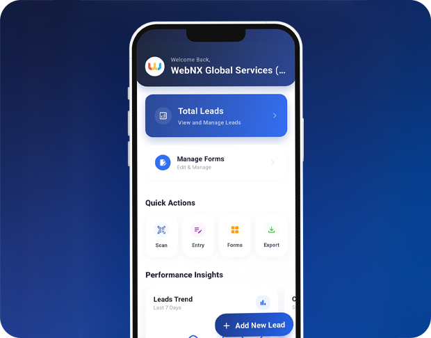 LeadExpo automatic data sync sending form submissions to the dashboard, team performance trackers, CRM tools, and export formats like Excel and PDF Smart Lead Capture Form Builder