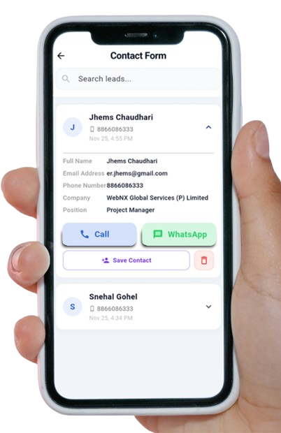 LeadExpo instant call and WhatsApp follow-up feature for engaging leads immediately after registration or form submission Instant Call & WhatsApp Follow-Ups LeadExpo