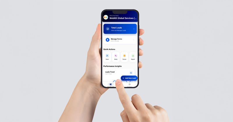 Technology sales dashboard showing digital lead performance